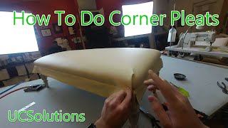 Upholstery for Beginners  How to Finish a Bench Seat  Tricky Corner Pleats Made Simple [upl. by Anerb]