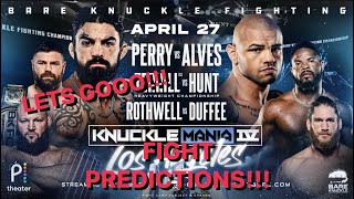 BKFC KNUCKLEMAINIA 4 MIKE PERRY VS THIAGO ALVES FULL FIGHT PREDICTIONS [upl. by Rob]