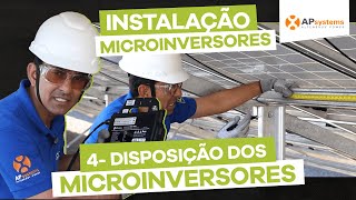 DIPOSIÃ‡ÃƒO DOS MICROINVERSORES INSTALAÃ‡ÃƒO DOS MICROINVERSORES APSYSTEMS 4 [upl. by Kehoe541]