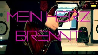 Rammstein  Mein Herz Brennt Live with Solo Guitar cover by Robert UludagCommander Fordo [upl. by Aidua665]