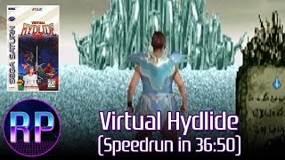 Virtual Hydlide Speedrun by Sardoose in 3650 ingame time with commentary [upl. by Olivero]