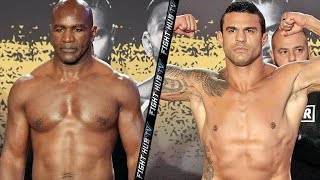 EVANDER HOLYFIELD VS VITOR BELFORT FULL WEIGH IN amp FINAL FACE OFF VIDEO [upl. by Orola]