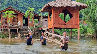 Demobilized soldier comes to help Kongs family and villagers overcome the consequences of the storm [upl. by Doerrer935]