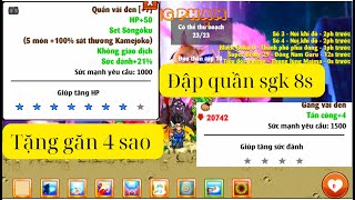 Ngọc Rồng Online  Đập đồ 8 sao cho set kích hoạt songoku tặng random găn 4s nro [upl. by Laet]