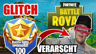 YouTuber VERARSCHT  Battlepass Level 100 Glitch [upl. by Atterg]