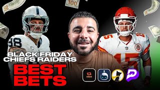 NFL BLACK FRIDAY CHIEFS VS RAIDERS PICKS  FREE BEST Bets Predictions and Player Props [upl. by Renae]