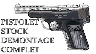 Tutarmes Démontageremontage du PISTOLET STOCK  STOCK pistol DISASSEMBLY [upl. by Kelula]