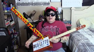 HOW TO BUILD LICENSE PLATE RESONATOR GUITAR KIT [upl. by Einwahr291]