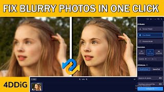 Enhance Photo Quality using Ai l 4DDIG File Repair l Fix Blurry Photo Easily [upl. by Ahsienyt]