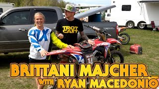 TrotCast Brittani Majcher Loretta Lynn Qualifiers at Walden MX motocross [upl. by Arlina817]