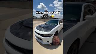 They won’t know if it’s a V6 or not 😂 srt shorts car trending viralvideo wheelup [upl. by Trinity]