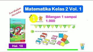 Persoalan 1 hal 18  Matematika Kelas 2 Bab 1 Bilangan 1 sampai 1000  Kurikulum Merdeka [upl. by Assenar]