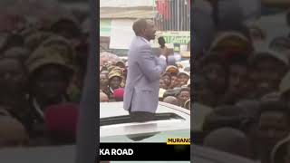 LISTEN TO PRESIDENT WILLIAM RUTOS GREAT REMARKS INFRONT OF DP GACHAGUA IN MURANGA COUNTY [upl. by Elacsap]