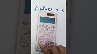 Find value of cubic equation with the help of calculator casiocalculator shortsfeed engineering [upl. by Regor]