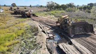 Recovering Two Bogged D11s And Tractor [upl. by Bogie]