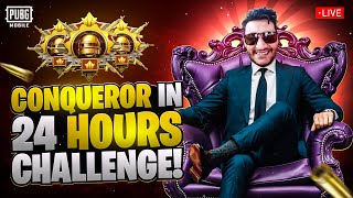 CONQUEROR iN 24 HOURS CHALENGE🤩 LETS PLAY  MK HEART IS LIVE PUBG MOBILE [upl. by Torp32]