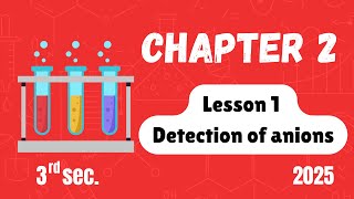 Chem  sec 3  chap 2  Lesson 1  Detection of anions [upl. by Winfred]