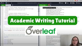 How to Write a Scientific Journal Article Using Overleaf  Academic Writing Tutorial in LaTeX [upl. by Editha]