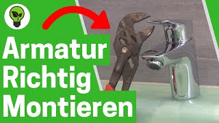 Armatur Waschbecken Montieren ✅ GENIALE ANLEITUNG Wie Waschtisch Wasserhahn Einbauen amp Anschließen [upl. by Eenahpets]