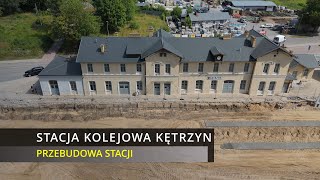 Kętrzyn  Przebudowa stacji PKP  29062024  Widok z drona  DJI Air 3 4K [upl. by Areik]