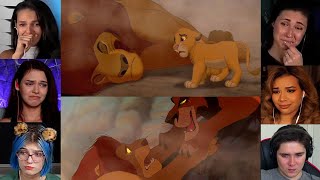 Death of Mufasa  The Lion King  1994  Reaction Mashup  thelionking [upl. by Akenn923]