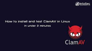 How to install clamAV on Linux in under 2 minutes [upl. by Natrav]