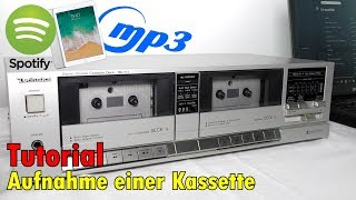 Tutorial  Wie bekomme ich Musik vom ComputerHandySpotify auf Kassette [upl. by Coveney337]