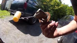 2  Remove Sending Unit and Clean up the body of a 1967 MGB Gas Tank [upl. by Nah301]