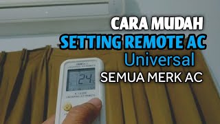 CARA SETTING REMOTE AC UNIVERSAL [upl. by Fowkes614]