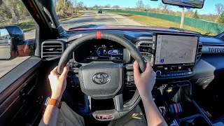 2024 Toyota Tundra TRD Pro  POV Test Drive Binaural Audio [upl. by Ocsinarf]