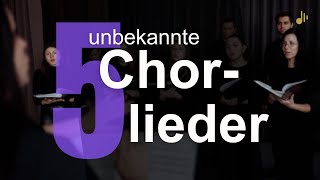 Fünf unbekannte CHORLIEDER  5 geistliche Lieder für gemischten Chor [upl. by Butler168]