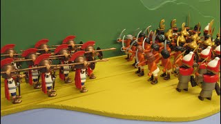 Spartiates VS Perses  la bataille des Thermopyles Stop motion Playmobil [upl. by Immas]