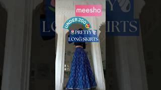 😚PRETTY LONGGG SKIRTS🌸UNDER 200🪔Meesho Haul shortsfeed meesho trending shorts ytshorts [upl. by Amikehs864]