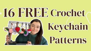 16 FREE Crochet Keychain Patterns That You Should Try Tested Patterns Market Prep Friendly [upl. by Ramon]