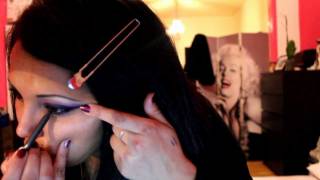 Make up tutorial  Purple Smokey eye [upl. by Omocaig]