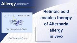 Retinoic acid enables therapy of Alternaria allergy in vivo [upl. by Guillemette933]