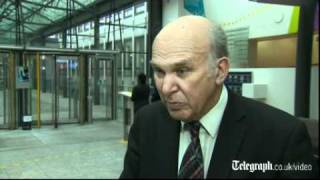 Vince Cable Executive pay must be linked to performance [upl. by Onitsirc654]