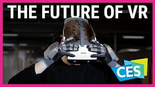 These haptic feedback gloves could be the future of VR  CES 2021 [upl. by Steven]