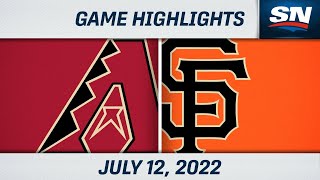 MLB Highlights Diamondbacks vs Giants  July 12 2022 [upl. by Targett]