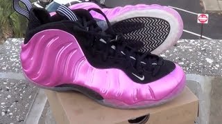 Nike Air Foamposite One Polarized Pink Review [upl. by Leahcimrej]