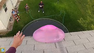 We Dropped a Giant Super Wubble off the Roof [upl. by Anatsirhc]