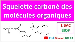 squelette carboné des molécules organiques partie 1 [upl. by Werna]