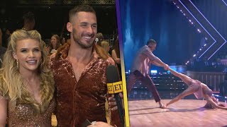 DWTS Danny Amendola and Witney Carson on VIRAL Leg Lift Dance Move Exclusive [upl. by Elleval978]