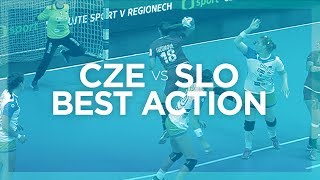 Top scorer Iveta Luzumova strikes again  Czech Republic vs Slovenia  Womens EHF EURO 2018 [upl. by Ingalls]