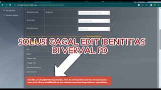 Solusi gagal edit identitas amp klaim nisn [upl. by Alwyn]