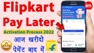 Flipkart pay later kaise activate kare  Flipkart pay later payment kaise kare  Full Process 2022 [upl. by Tiffy]