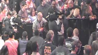 WWE TLC 121811 Booker T Entrance and ambush Live [upl. by Agler541]