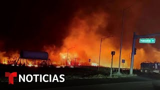 Al menos seis muertos por los infernales incendios en Hawaii  Noticias Telemundo [upl. by Ttocs]