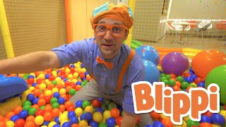 Learning With Blippi At An Indoor Playground For Kids  Educational Videos For Toddlers [upl. by Eiresed283]