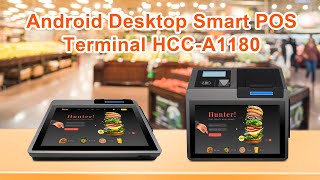 101 Inch Android 11 Desktop All in One POS Terminal With Multi Card Reader HCCA1180A [upl. by Sokin]